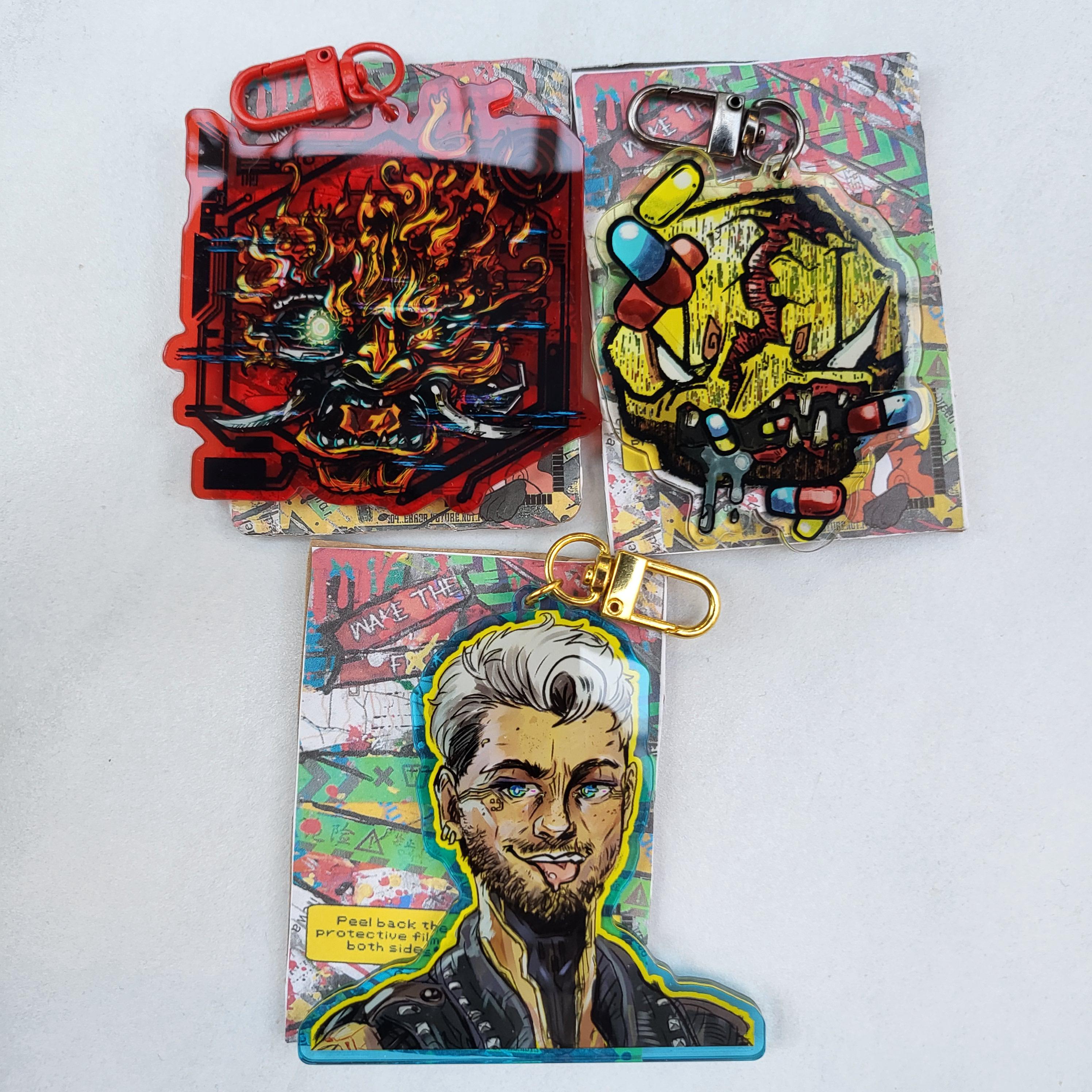 Cyberpunk 2077 Samurai Keychain - Etsy