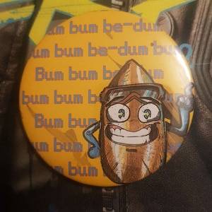 Skippy 5.8 cm button badge cyberpunk 2077 bum bum be-dum bum bum  pin badge artwork