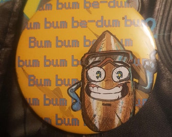 Skippy 5.8 cm button badge cyberpunk 2077 bum bum be-dum bum bum  pin badge artwork