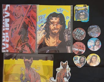 Zestaw prezentowy z motywem Johnny'ego Silverhanda Kolekcja Cyberpunk 2077