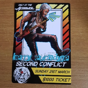 Kerry Eurodyne Secondo conflitto a5 carta fotografica cyberpunk 2077 stampa poster opera d'arte fanart aldilà