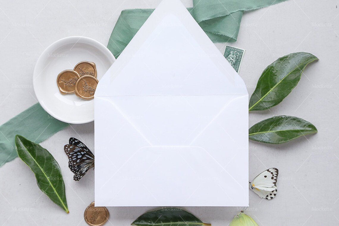 Envelope Liner Mock Up INSTANT DOWNLOAD Wedding Envelope