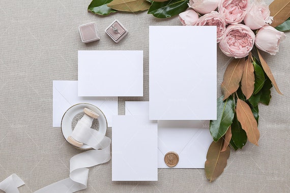 Download Wedding Invitation Suite Mock Up Instant Download Wedding Etsy