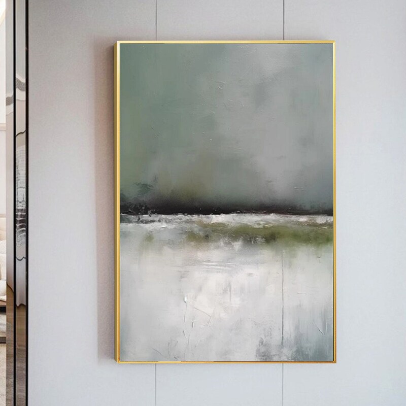 Green Gray Wall Art Etsy