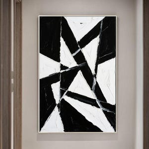 Minimalist abstract paintings wabi sabi wall art original texture canvas painting geometric oil painting large living room wall art decor