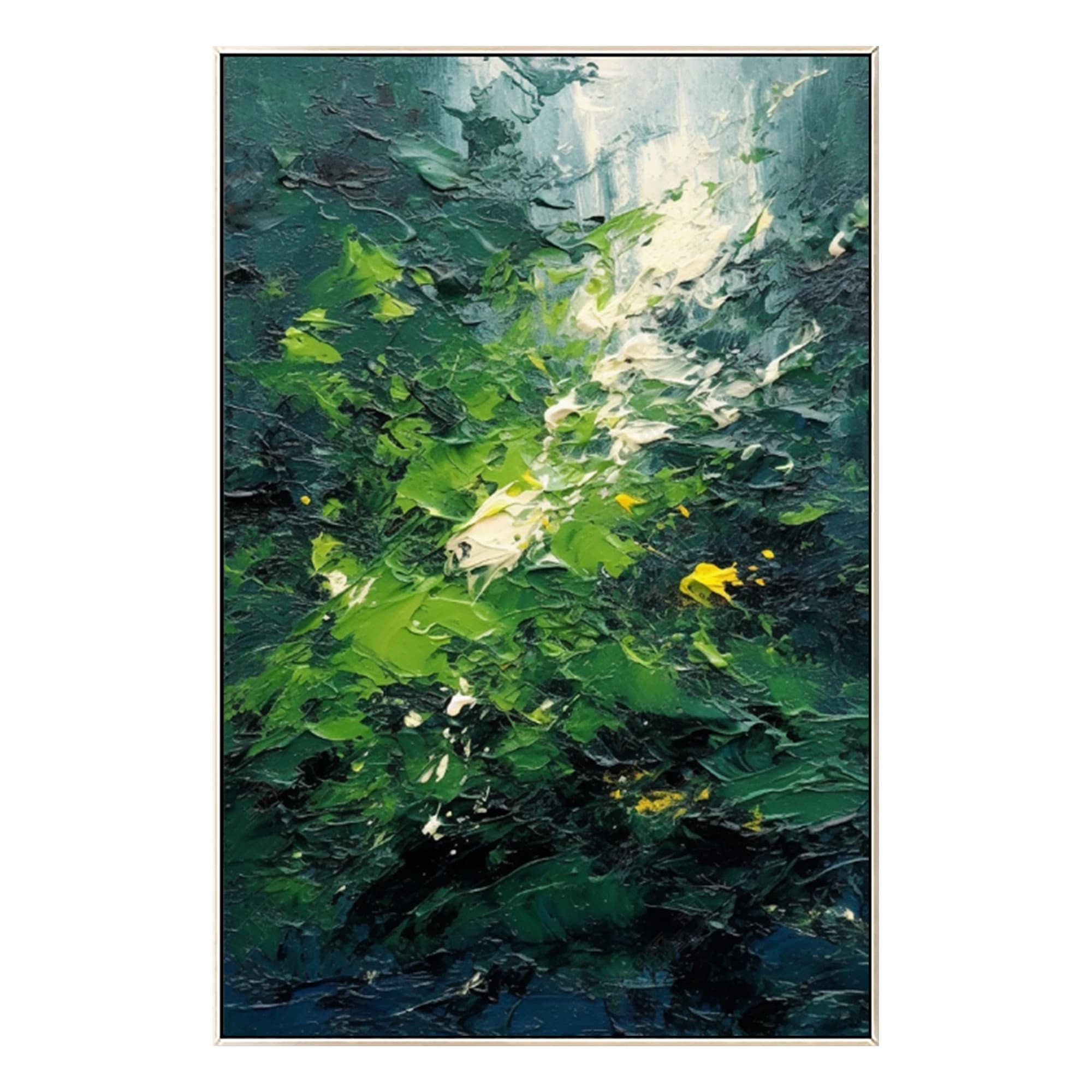 Original Green Forest Painting on Canvas Abstract Textured Wall Art ...