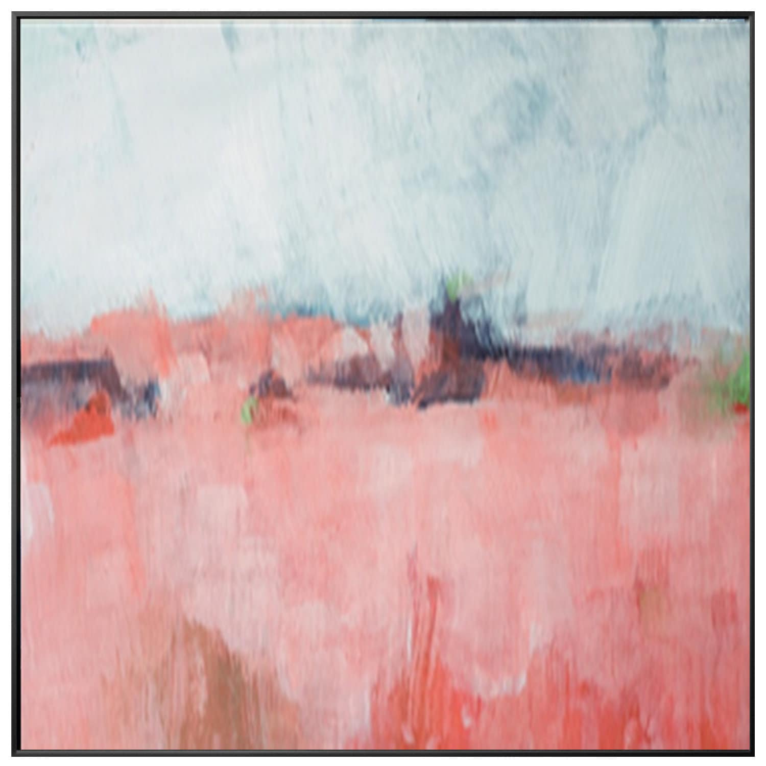 Abstract Painting, Modern Art, Pink Painting, Abstract Canvas , Blue ...