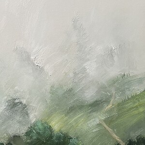Original Green Forest Painting on Canvas Abstract Textured Wall Art ...