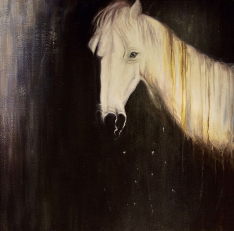 Horse Painting on Canvas Extra Large Wall Art Canvas Abstract Etsy