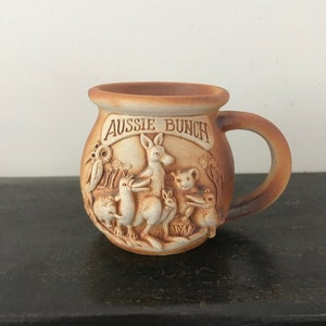 Swagman Pottery Australia Aussie Bunch Mug Vintage Studio Pottery Australian Animals
