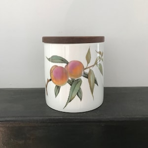 Royal Worcester Evesham Kitchen Cannister Container Vintage Porcelain