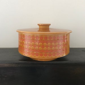 Hornsea Saffron Tureen Casserole Serving Lidded Bowl Retro 1976 Vintage Kitsch