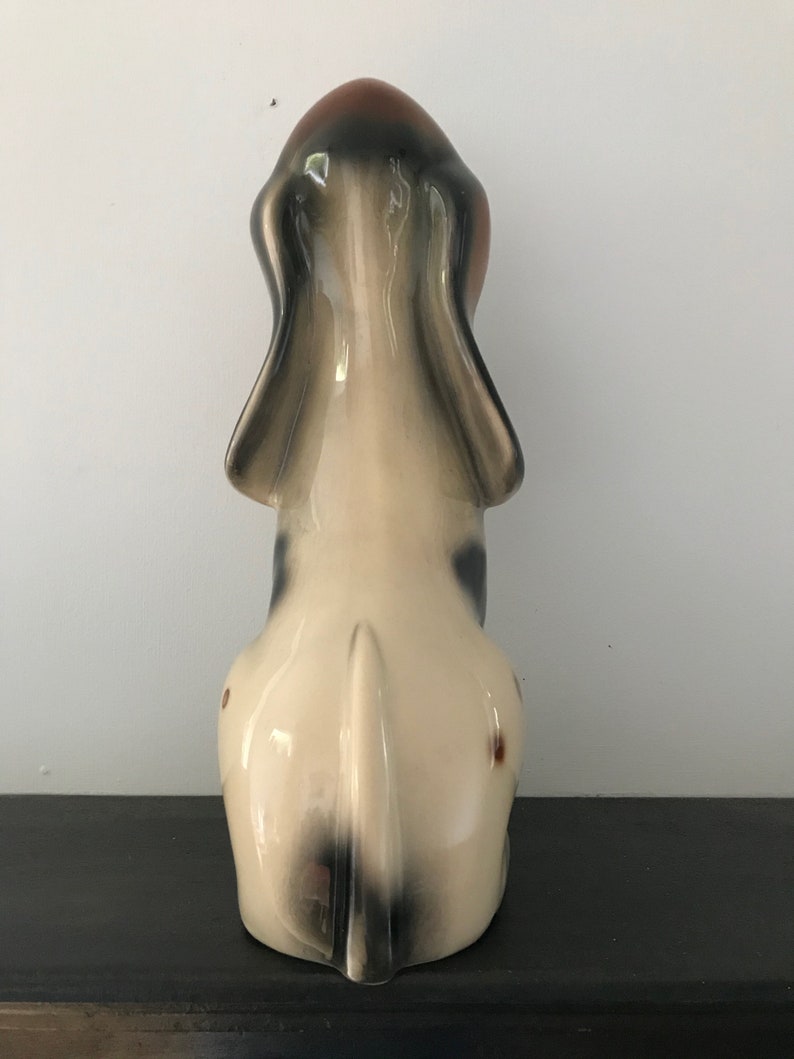 Ceramic Dog Figurine Basset Hound Kitch Jema Holland Dog Statue Collectable Vintage