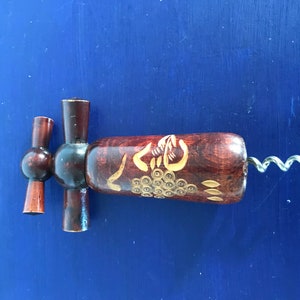 French Corkscrew Carved Grapes Vines Vintage