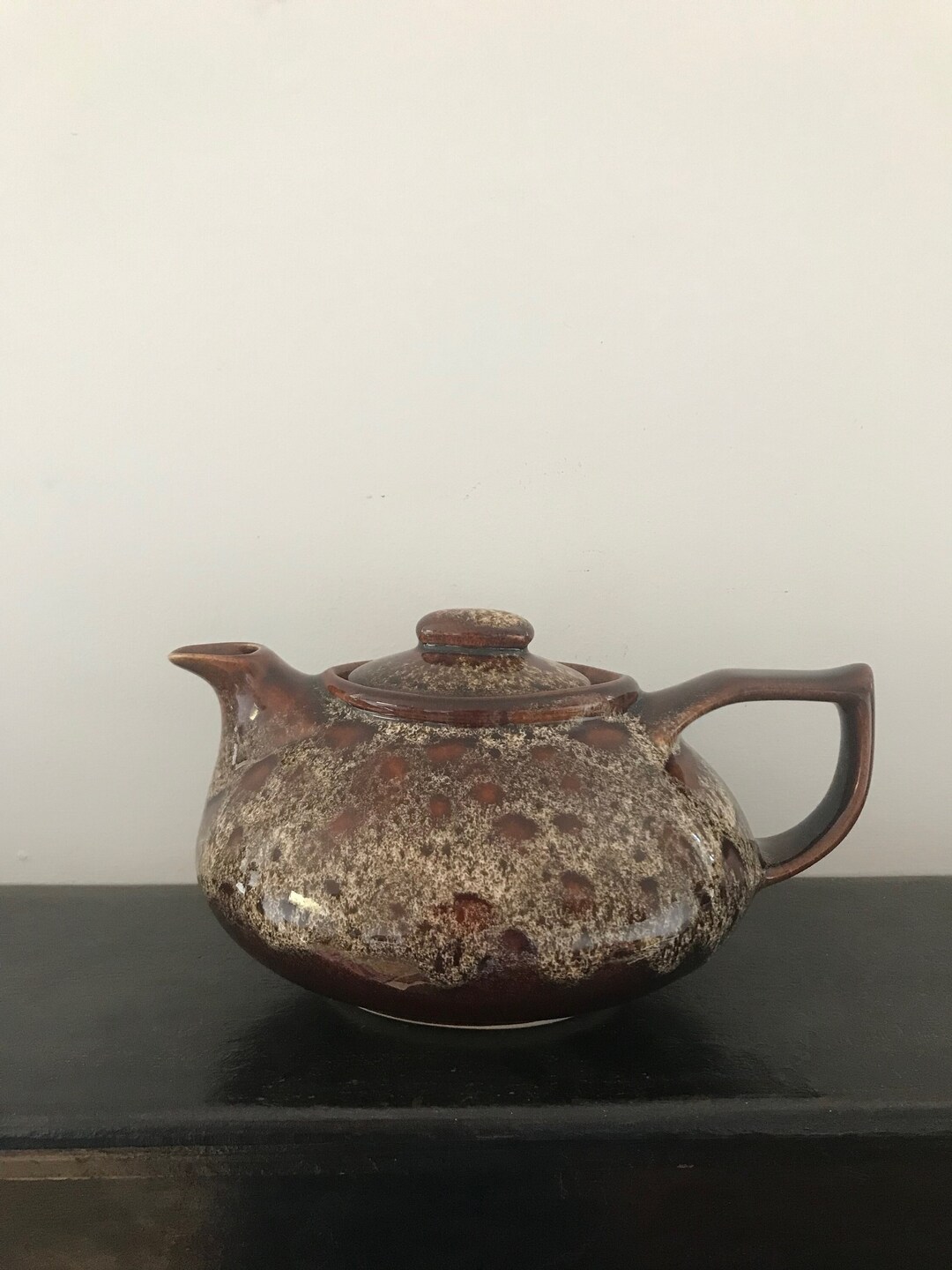 Fosters Pottery Teapot Cornwall Drip Glazed Vintage Etsy