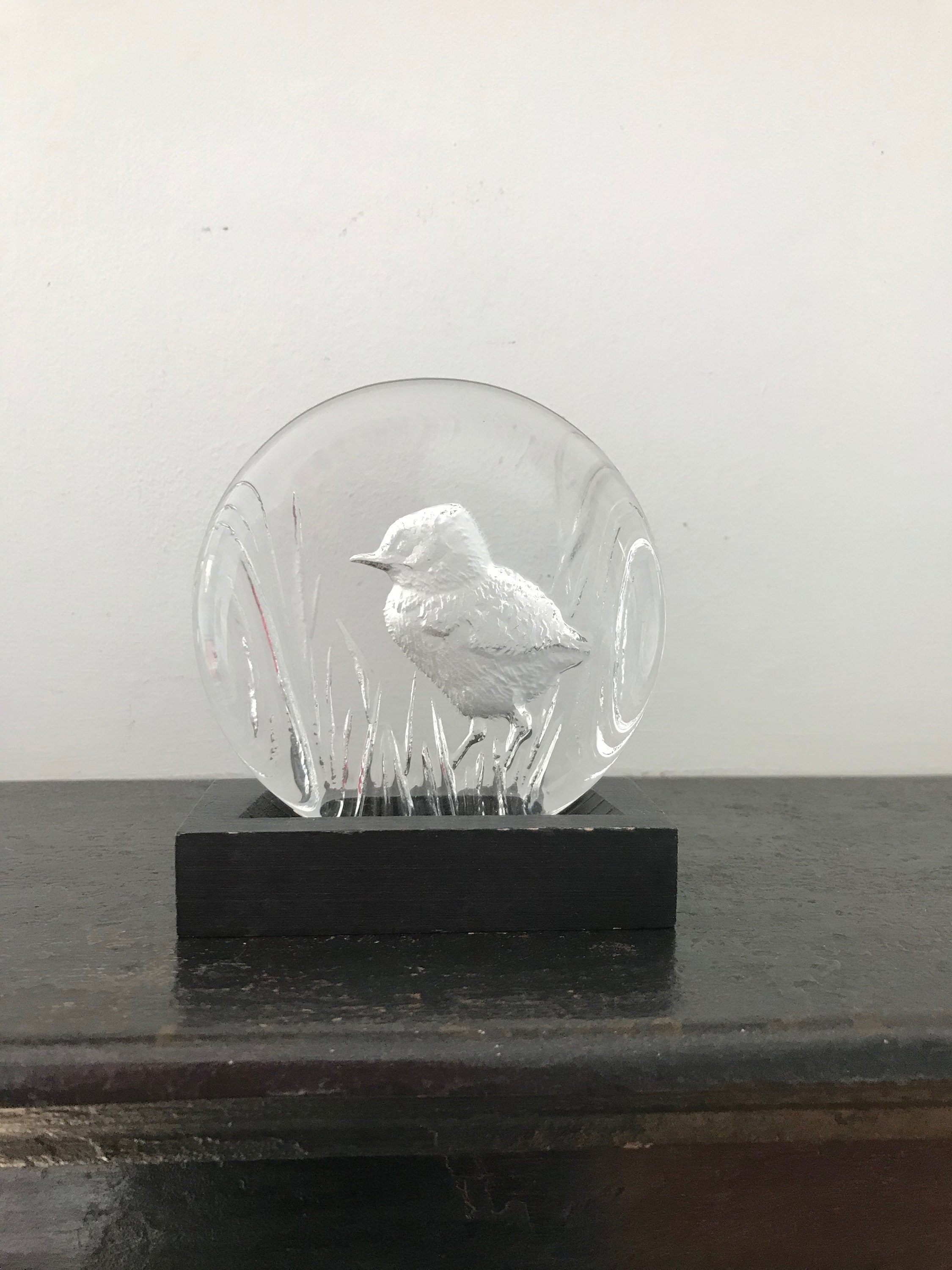 マッツ ジョナソン チック クリスタル ペーパーウェイト ロイヤル