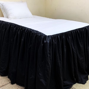Slaapzaal met rok: hoge slaapzaal: rok: lange slaapzaal met rok: extra lange slaapzaal: 100% katoen: twin, twin-XL, full, full XL