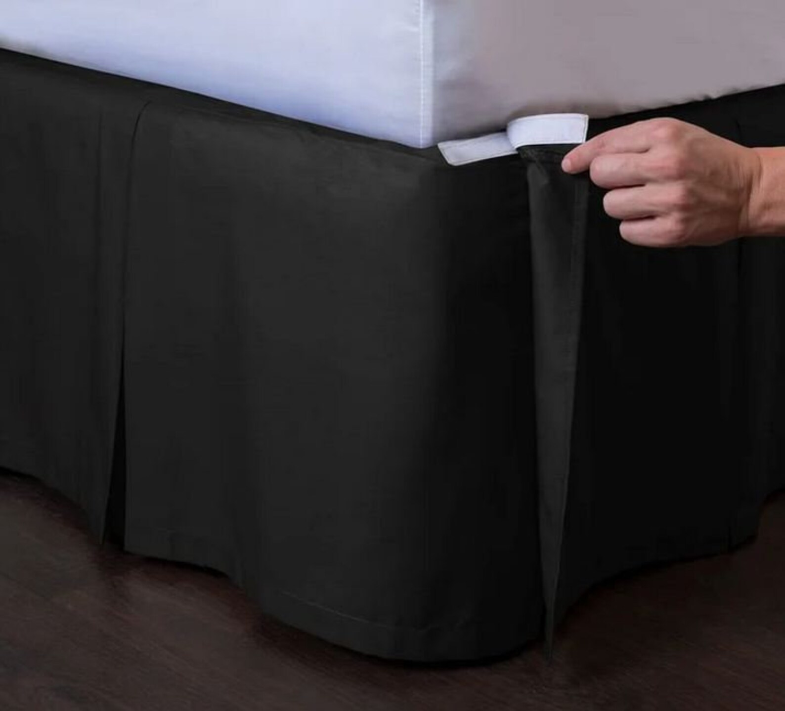 Detachable Tailored Bed Skirt 8 to 39 Drop Etsy