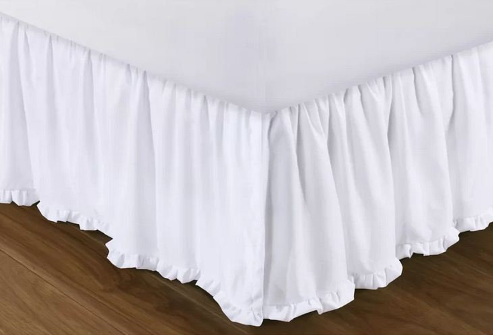 Edge Ruffle Bed Skirt 8 to 39 Drop Length 1 Etsy