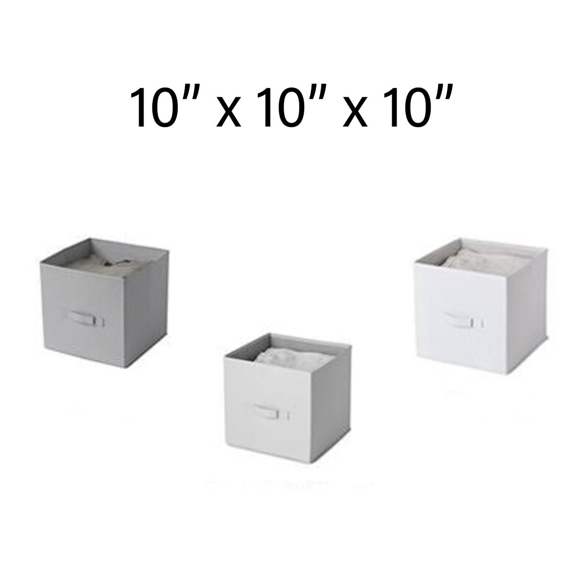 10 12 14 Fabric Foldable Storage Cubes Organizer With Handles collapsible Bins for Organizing Clothes or Kids Toy Cubby 6 PACK Etsy UK