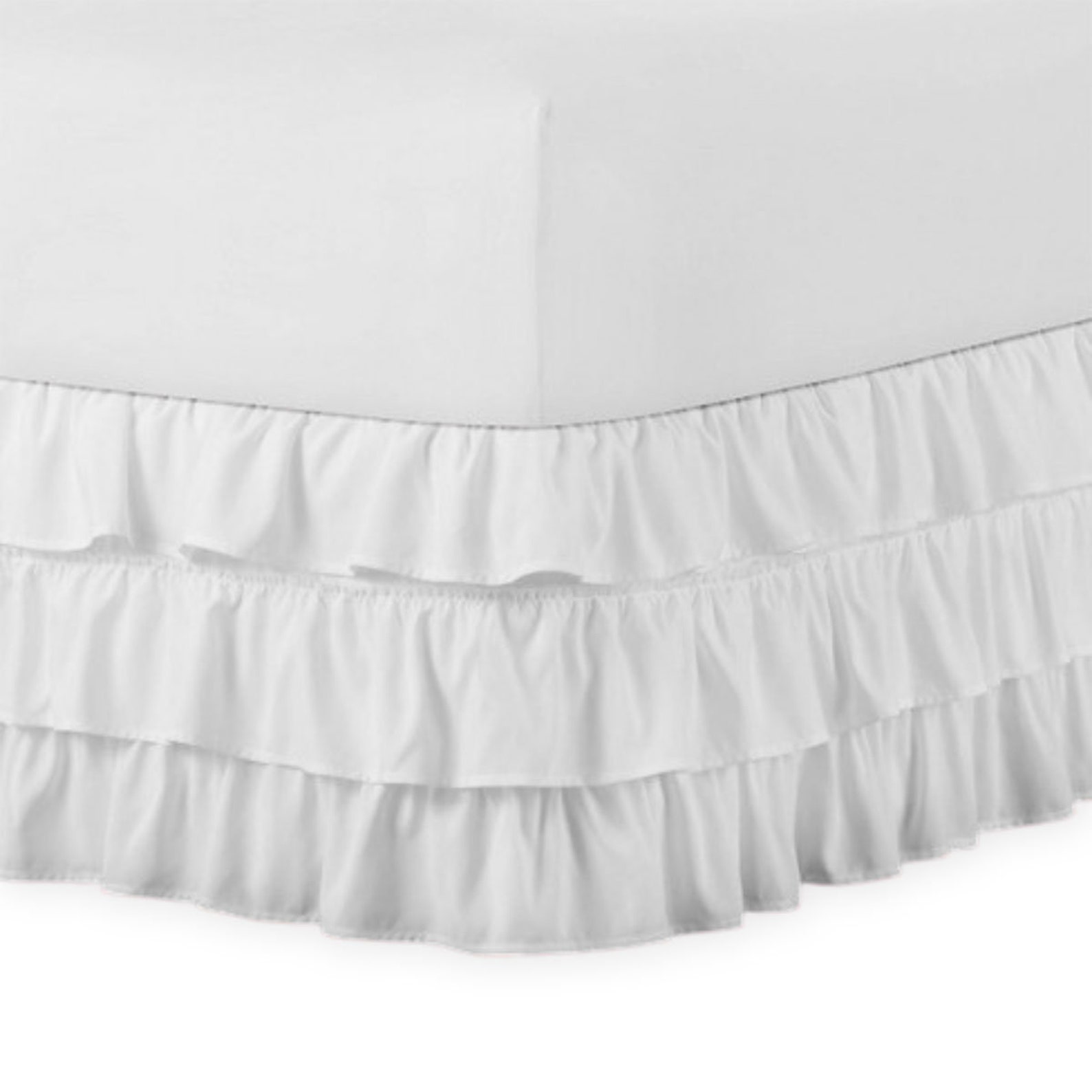 Ruffle Bed Skirt 8 to 39 Drop Length 1 PIECE BED Etsy
