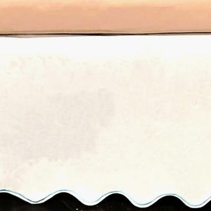 Scalloped Embroidery Tailored White Bed Skirt - 8&quot; to 39&quot; Drop Length 1 PIECE BED SKIRT 3 Sided 100% Cotton