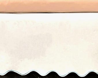 Scalloped Embroidery Tailored White Bed Skirt - 8" to 39" Drop Length 1 PIECE BED SKIRT 3 Sided 100% Cotton