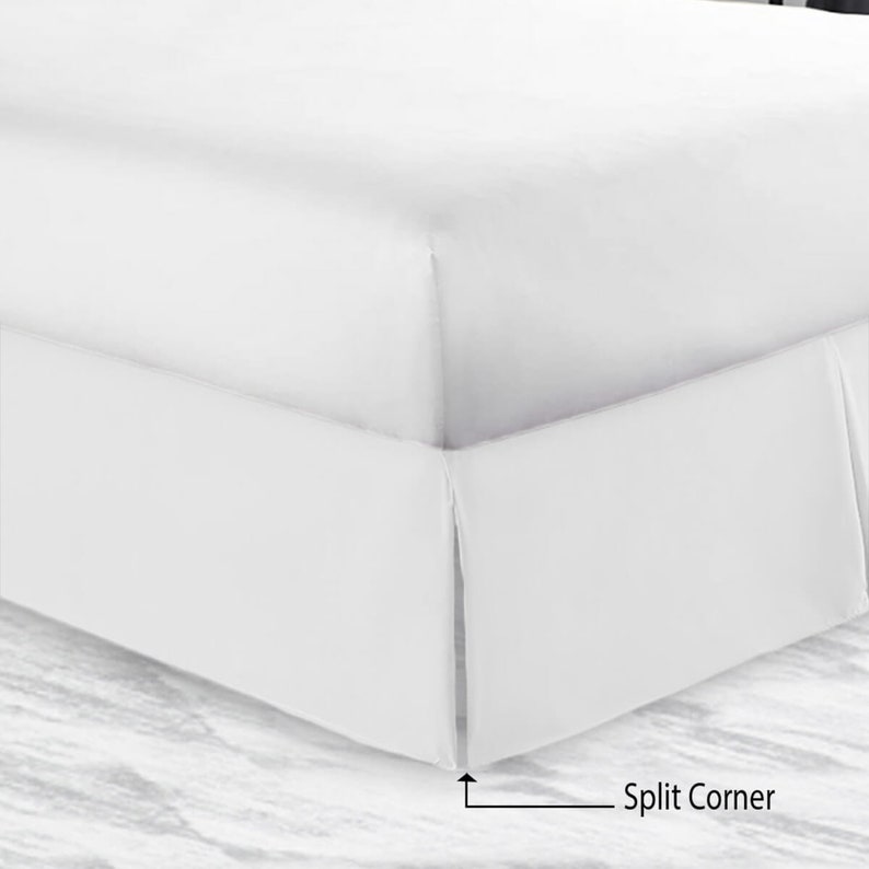 Split Corner Bed Skirt 8 to 39 Drop Length 1 - Etsy