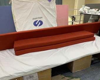 3" thick - Solid Bench Cushion with Piping - Custom Indoor/Outdoor