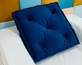 3&quot; thick Tufted seat cushions, Floor cushion, Soft Velvet cushion, Indoor and outdoor chair pads.