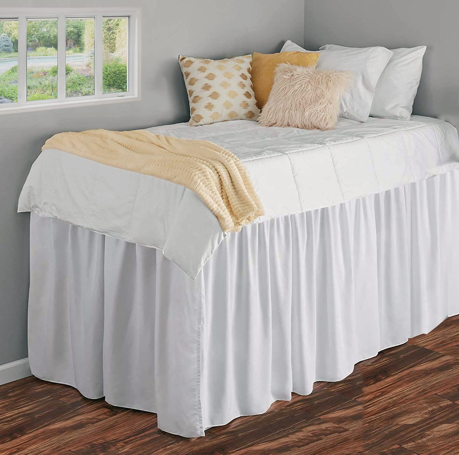 Dorm Room Bedskirtcollege Dorm Bedskirtlong Bed Skirt Etsy