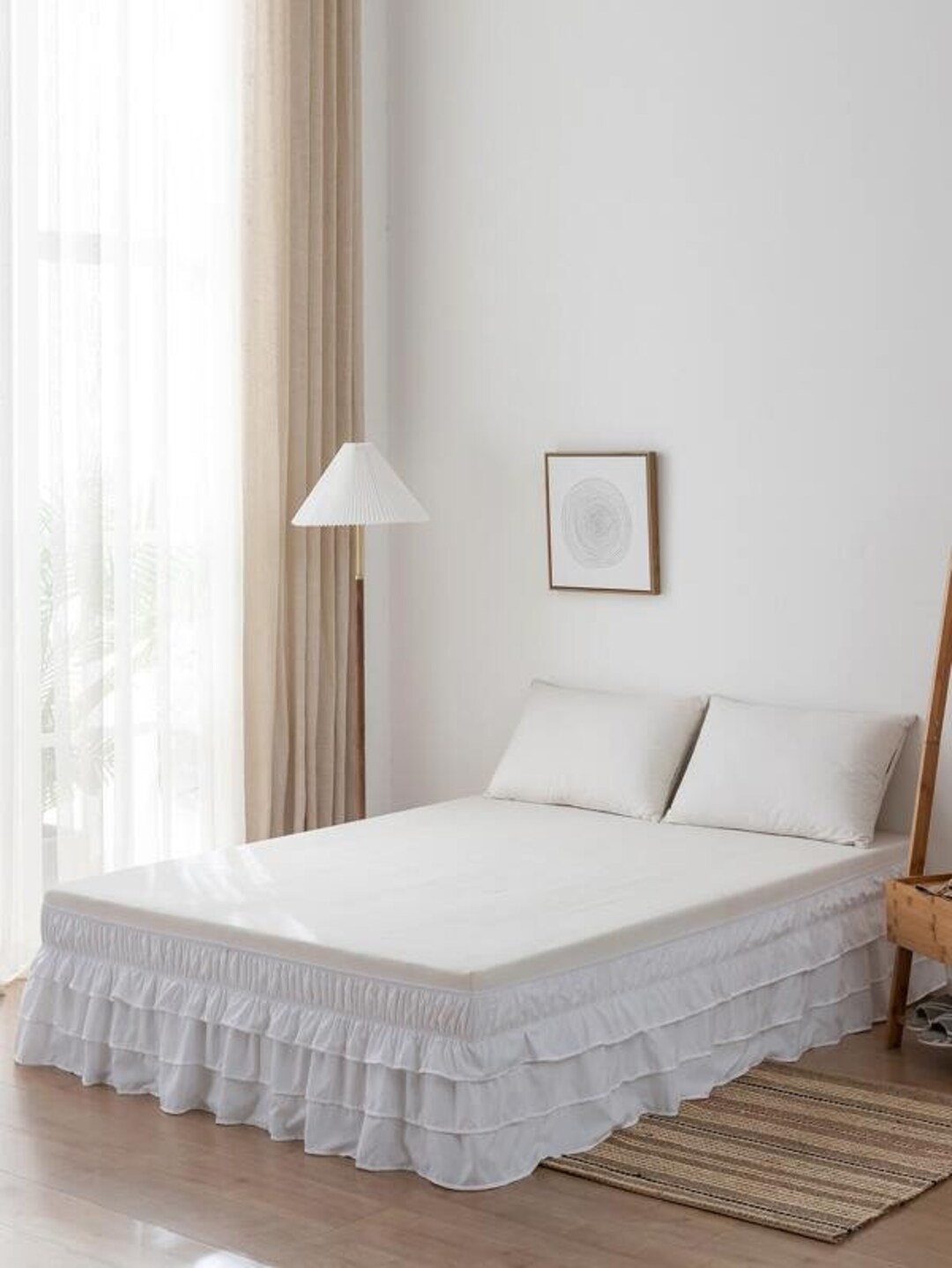 Wrap Around Bed Ruffle Bed Skirt 8 to 39 Drop Etsy