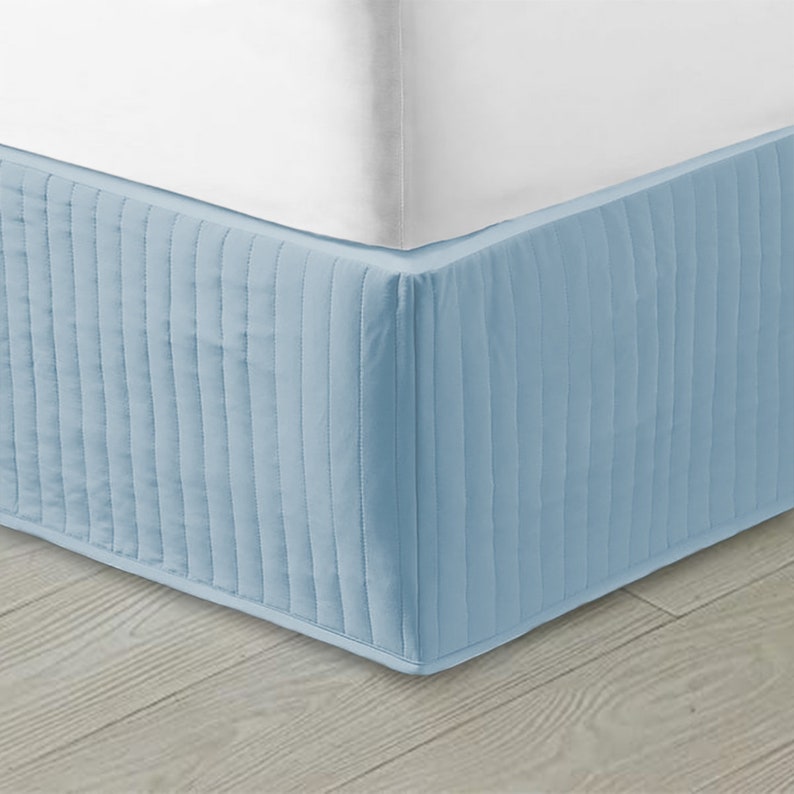 Quilted Valance Bed Skirt 8 to 30 Drop Length 1 Etsy