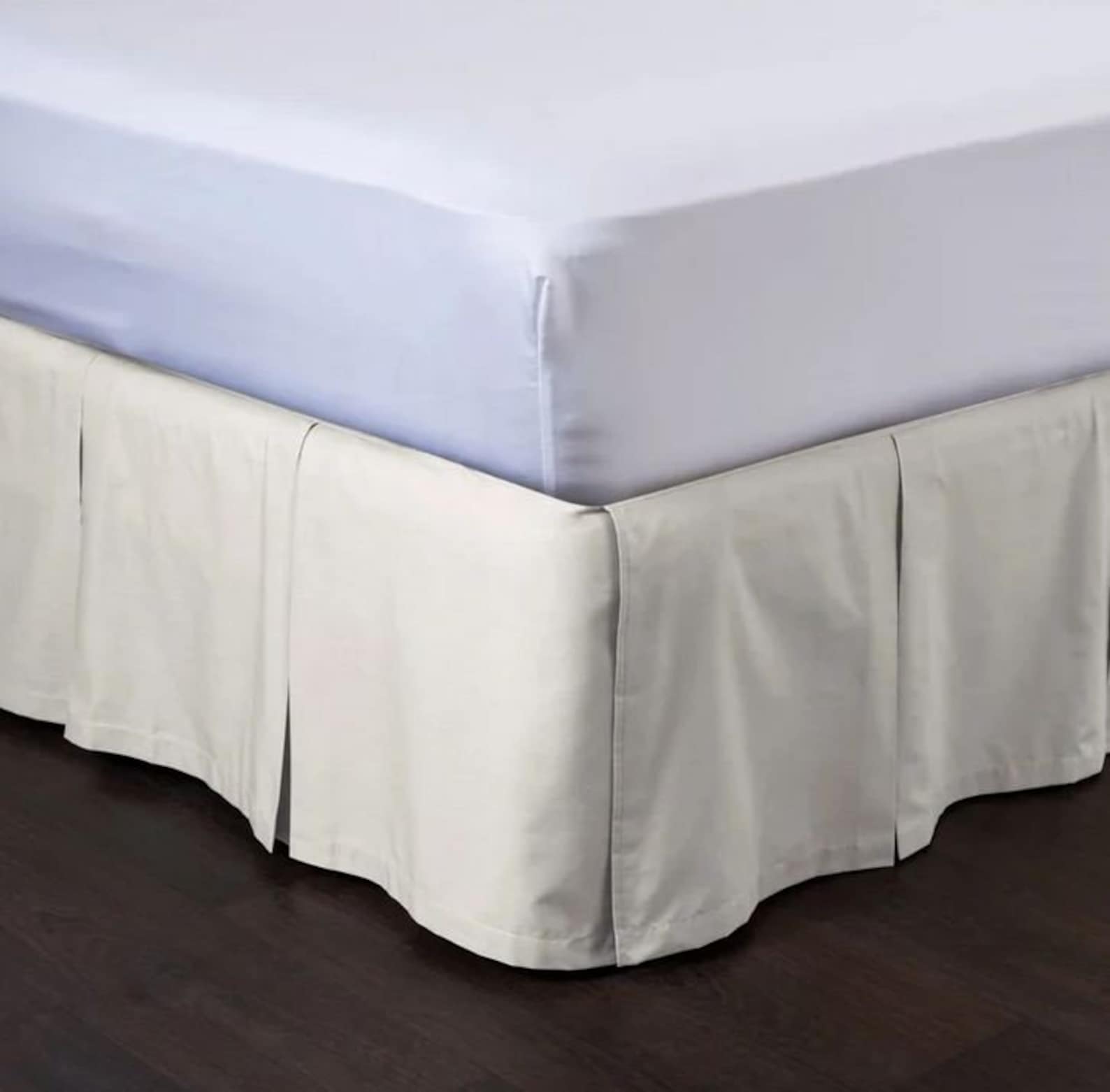 Detachable Tailored Bed Skirt 8 to 39 Drop Etsy