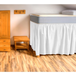 Slaapzaal met rok: hoge slaapzaal: rok: lange slaapzaal met rok: extra lange slaapzaal: 100% katoen: twin, twin-XL, full, full XL