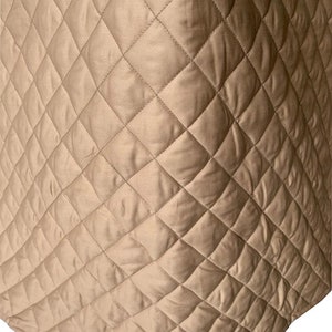 Quilted Bed Skirt Diamond Quilting - 8&quot; to 39&quot; Drop Length 1 PIECE BED SKIRT 3 Sided 100% Cotton