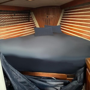 Boating Sheet Set 100% Cotton 400TC Universal AFT Berth/V Berth/XL-V Berth Bedding Fits mattresses upto 6&quot; Depth Great Gift for Boaters!