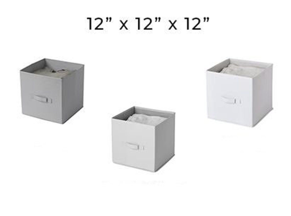 12Inch Fabric Foldable Storage Cubes Organizer with Handles Etsy