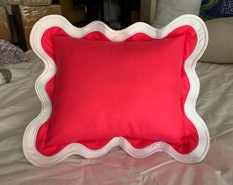 Solid Color Double Scalloped Embroidery Pillow sham and Euro Sham (1 Piece Only)