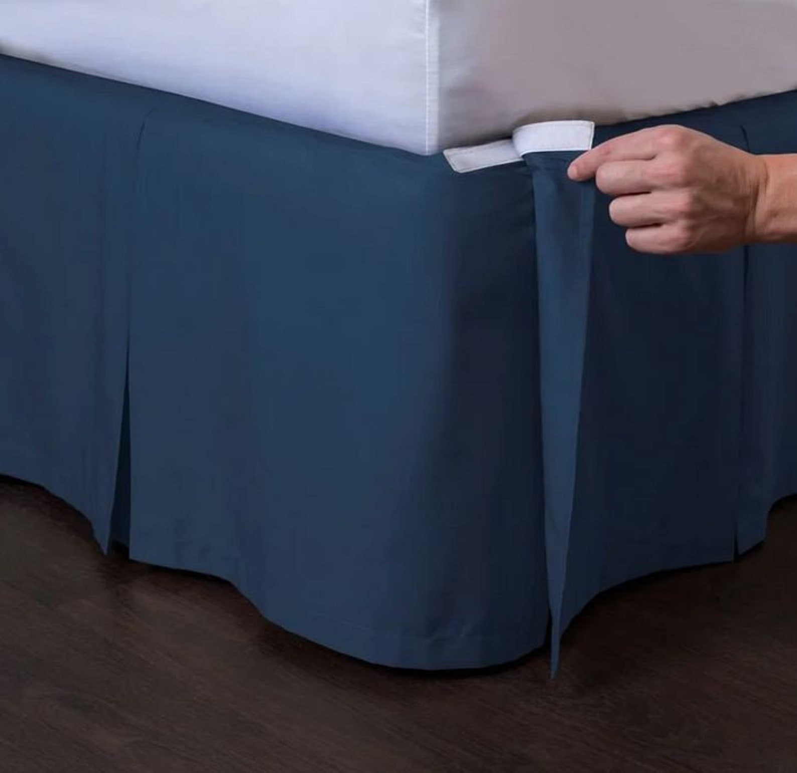 Detachable Tailored Bed Skirt 8 to 39 Drop Etsy