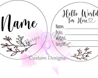 Download Baby Announcement Svg Etsy