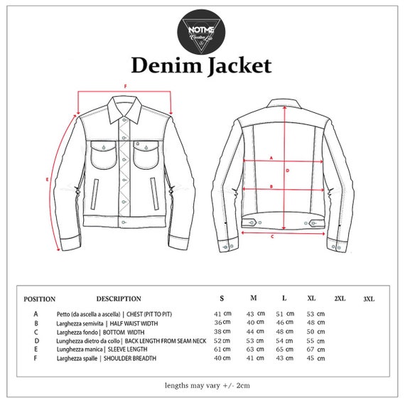 Veste en jean dessin dos sale