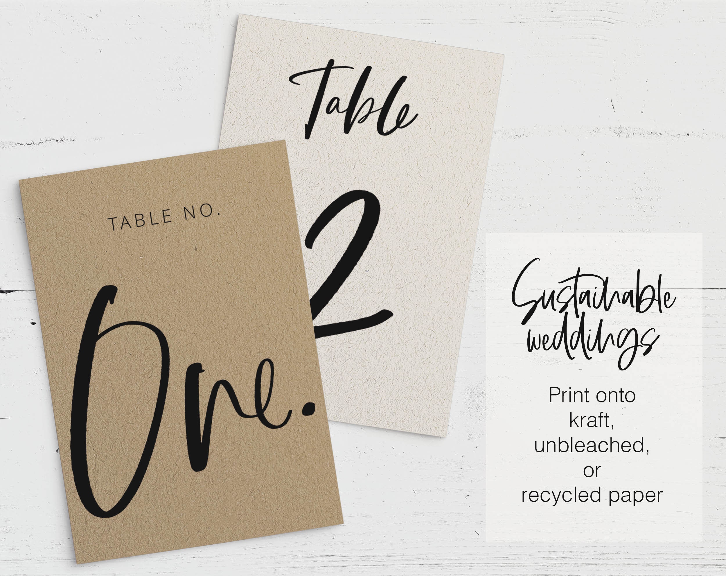 Table Number Templates Flat 4x6 Edit Download And | Etsy