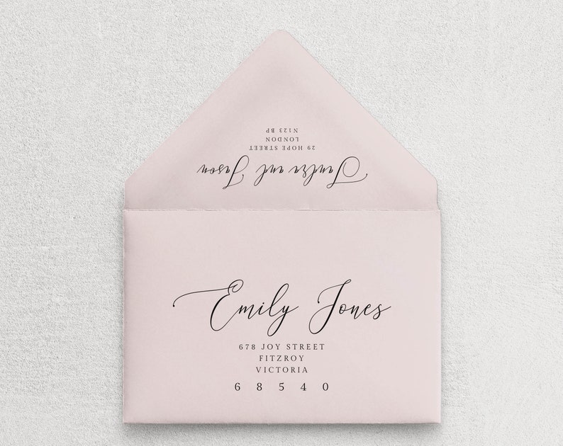 wedding-envelope-address-template-and-liner-a7-euro-flap-etsy