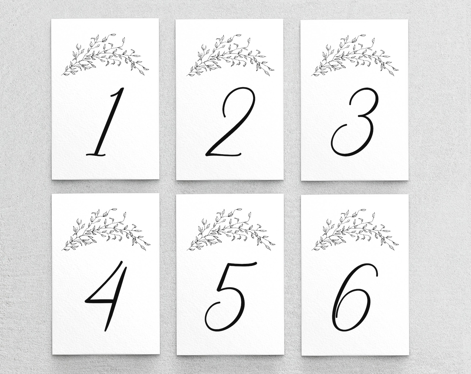 Wedding Table Number Template 4x6 Edit Download | Etsy