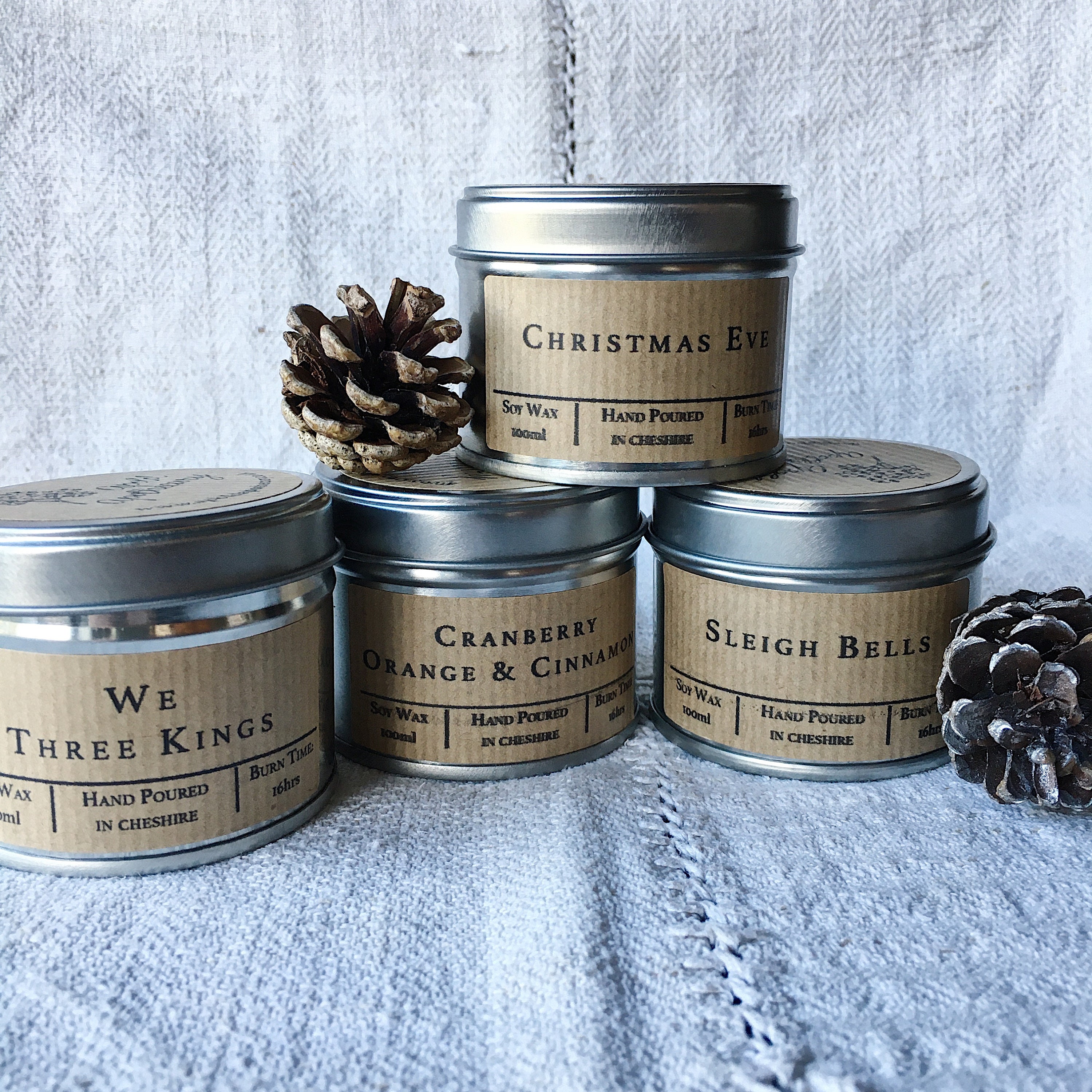 Christmas Trio of Candles Festive Fragrances Select Three - Etsy UK