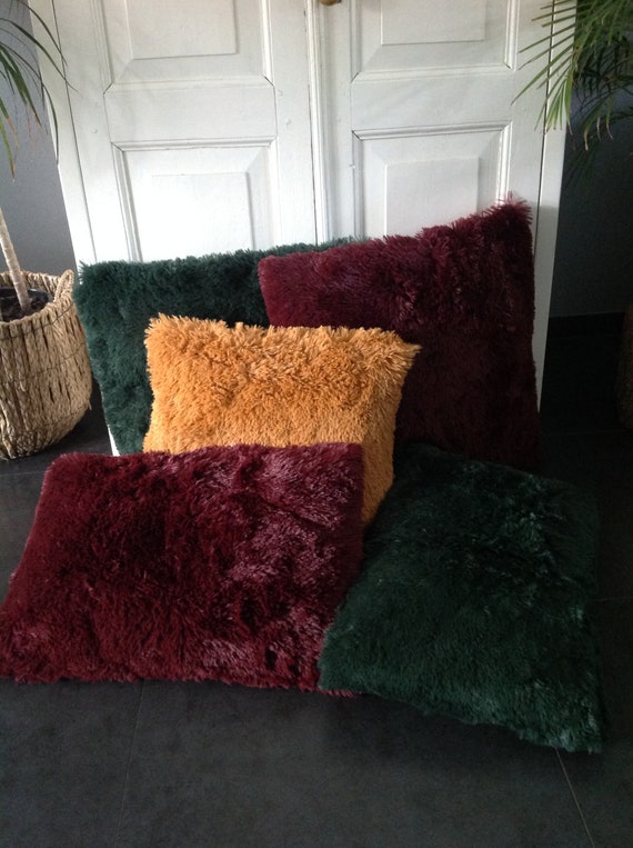 Cushion 60x60 Of Very Soft Faux Fur Etsy