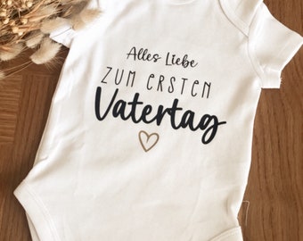 Babybody Vatertag| Personalisierter Babybody | Body personalisiert | Geschenk zur Geburt