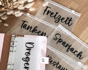 Aufkleber für Finanzplaner A6 | Budgetplanter A6 | Sticker für Finanzplaner A6 | Aufkleber für Budgetplaner ANLEITUNG IN ARTIKELBESCHREIBUNG