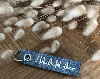 Schlüsselanhänger Mama | Schlüsselanhänger personalisiert | Schlüsselanhänger aus Filz | Schlüsselanhänger mit Name